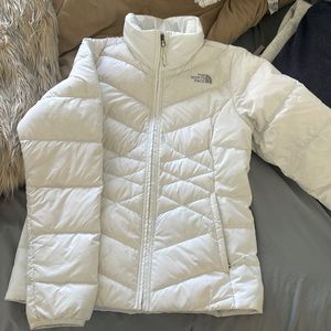 White Northface Winter Jacket